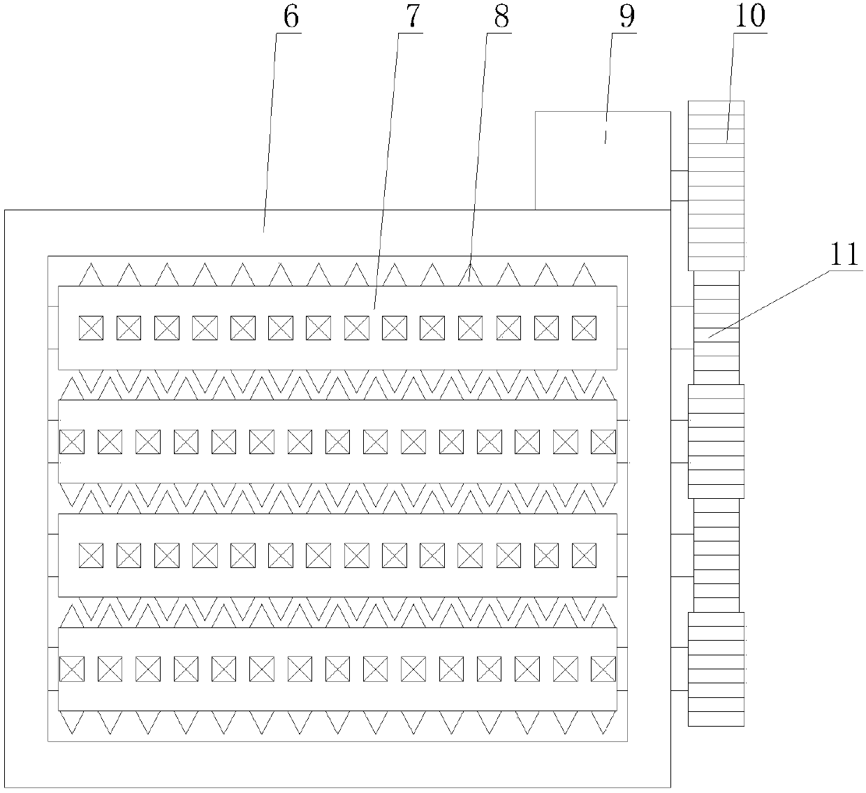 Internet-of-things-based organic refuse treatment device with high combustion efficiency