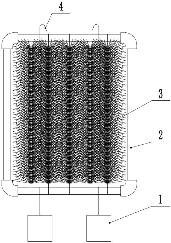 High-density hatching device for viscous roes