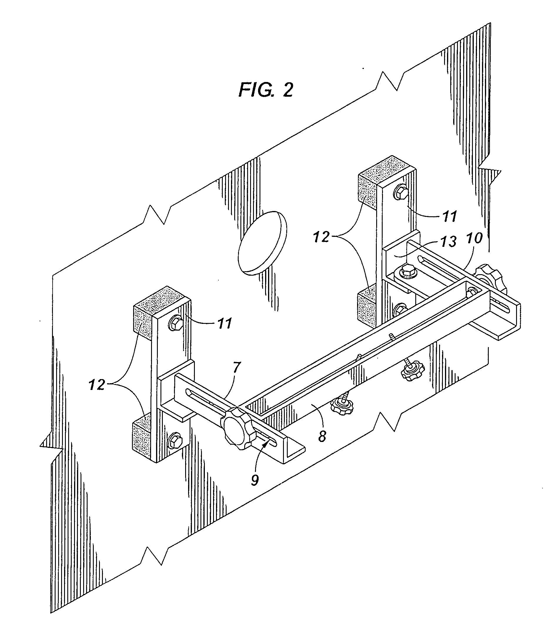 Pipe welding holding device and method for holding pipes with flanges in place during welding to vessel walls and other structures