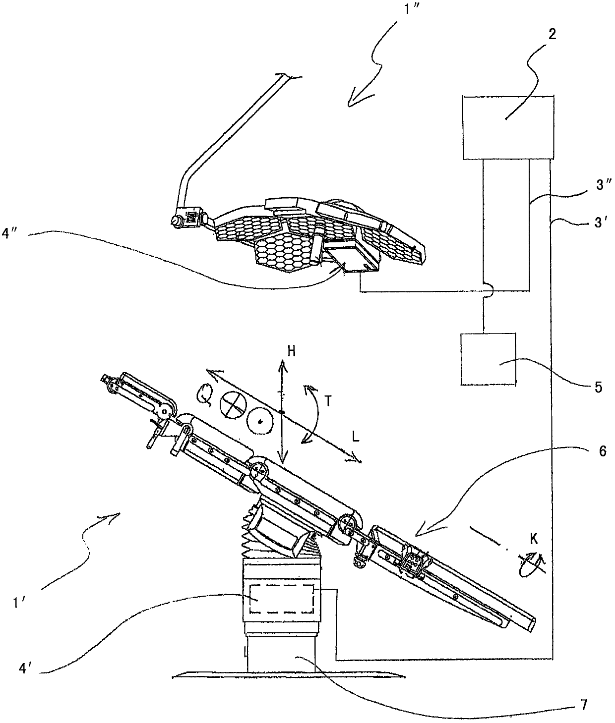 Controls for medical equipment