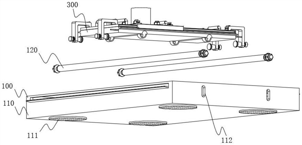 An air compressor cylinder porous processing device with an auxiliary positioning mechanism