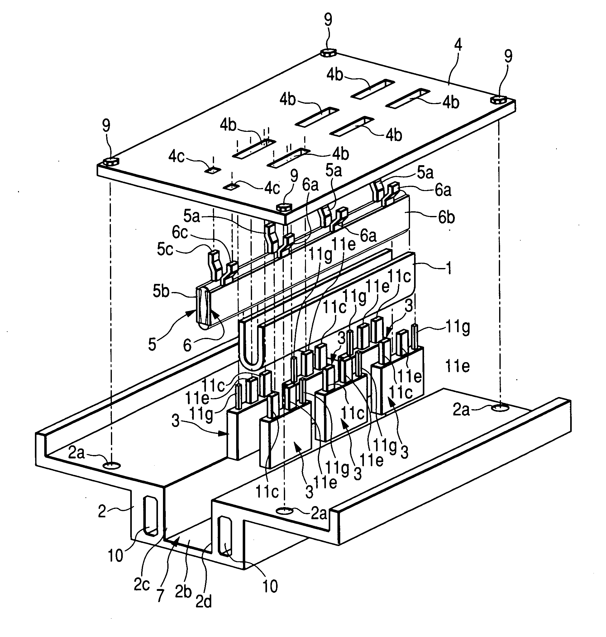 Electric circuit module as well as power converter and vehicle-mounted electric system that include the module