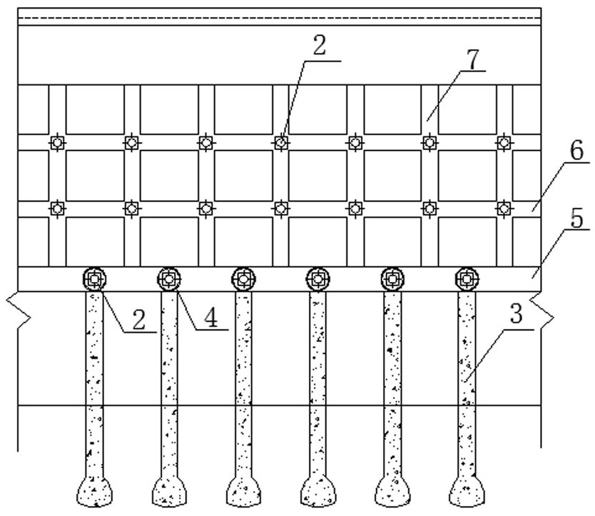 An unloadable pile-anchor multi-stage support structure and construction method