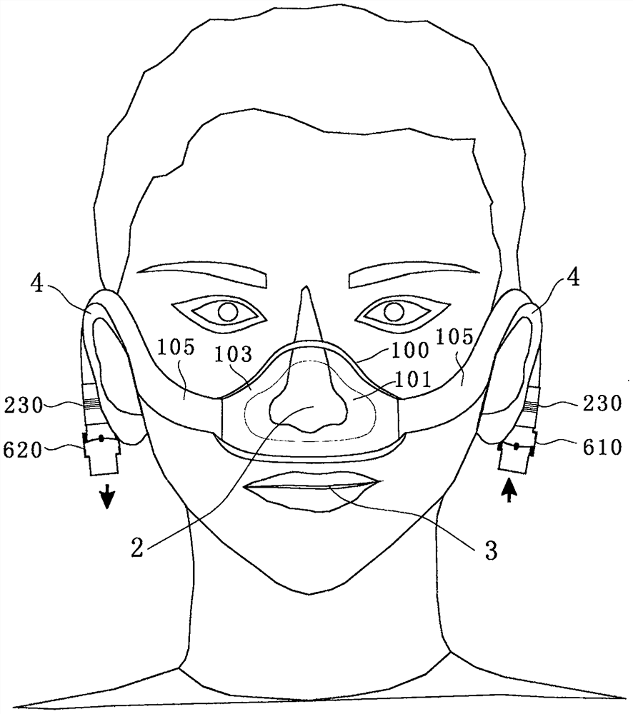 Simple and attractive respiratory system protective cover