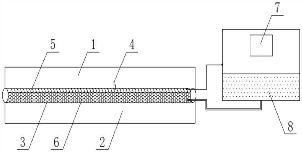 Biological road self-repairing system and repairing method thereof