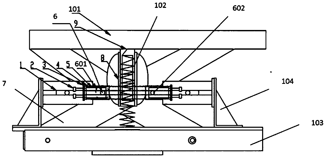 Nonlinear seat suspension with tuning mechanism and driving seat