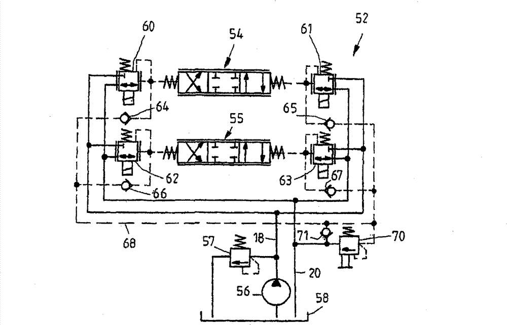 Control device and hydraulic pilot control