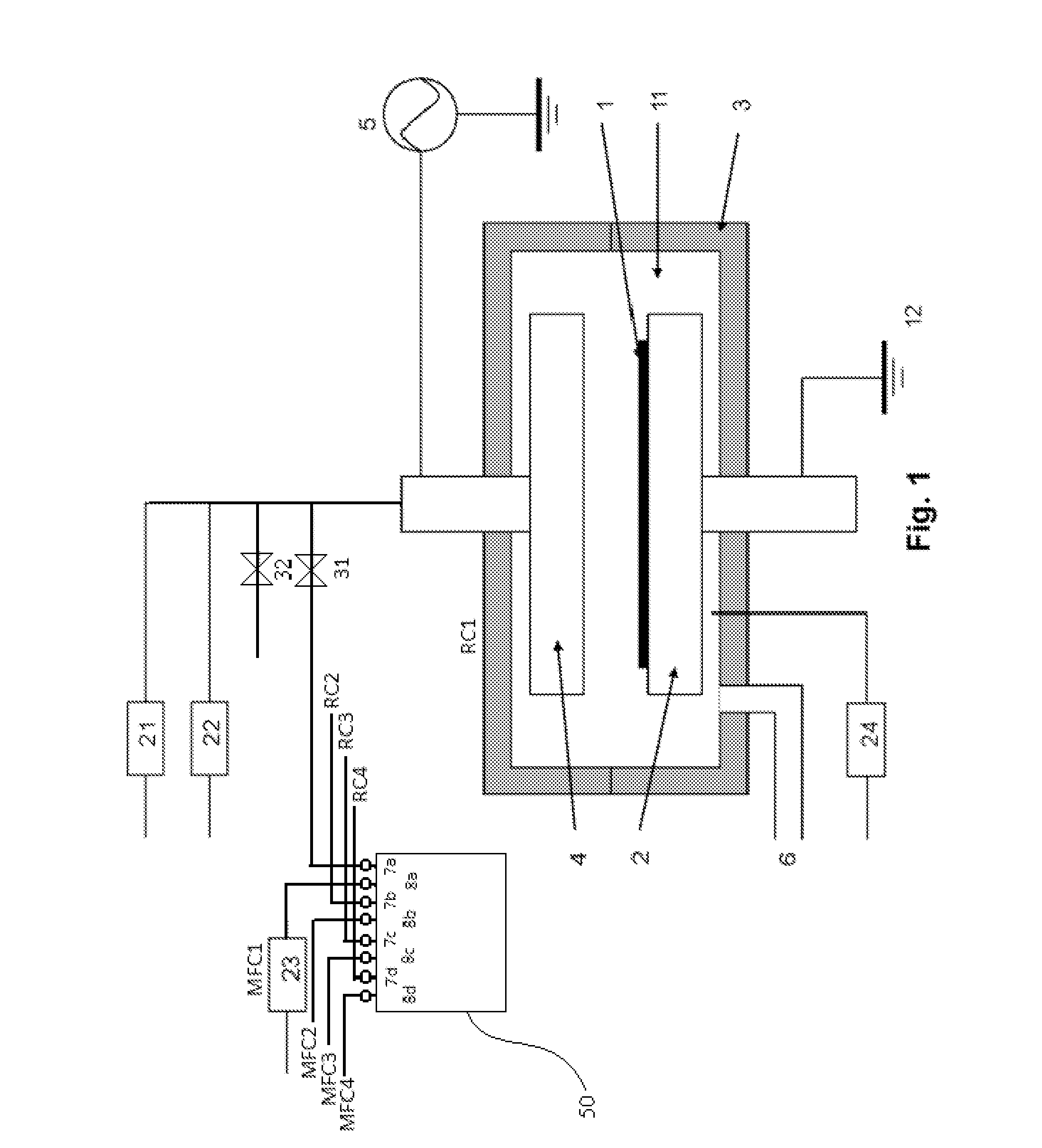 Container Having Multiple Compartments Containing Liquid Material for Multiple Wafer-Processing Chambers