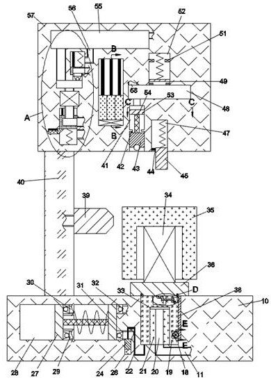 Brake piston hardness on-line measuring instrument