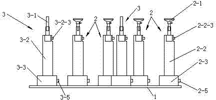 Flexible multipoint tool set for positioning and supporting thin-walled curved surface parts