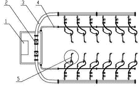 Gas baking method and device for aluminium electrolysis cell