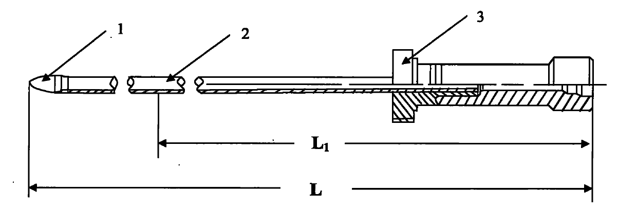 Neutron flux measuring thimble tube replacing process of nuclear reactor core measuring system and specific device thereof