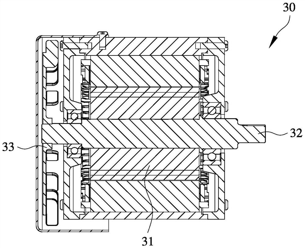 Heat dissipation structure of motor