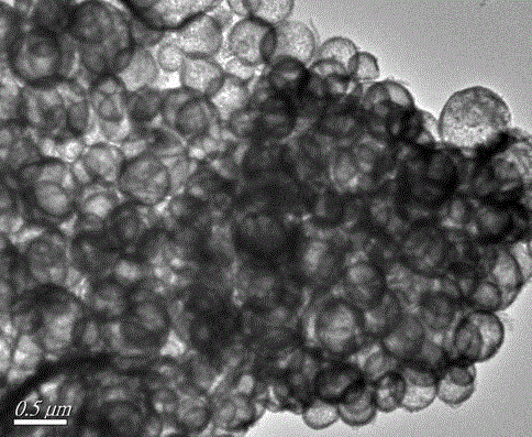 Method for producing nanometer structure cobalt tetroxide sub-micron hollow balls