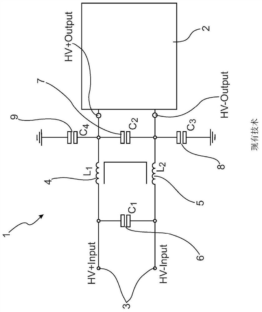 EMC filters for suppressing interfering signals