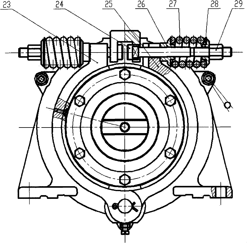 Cycloid planetary speed reducer of rapid point machine