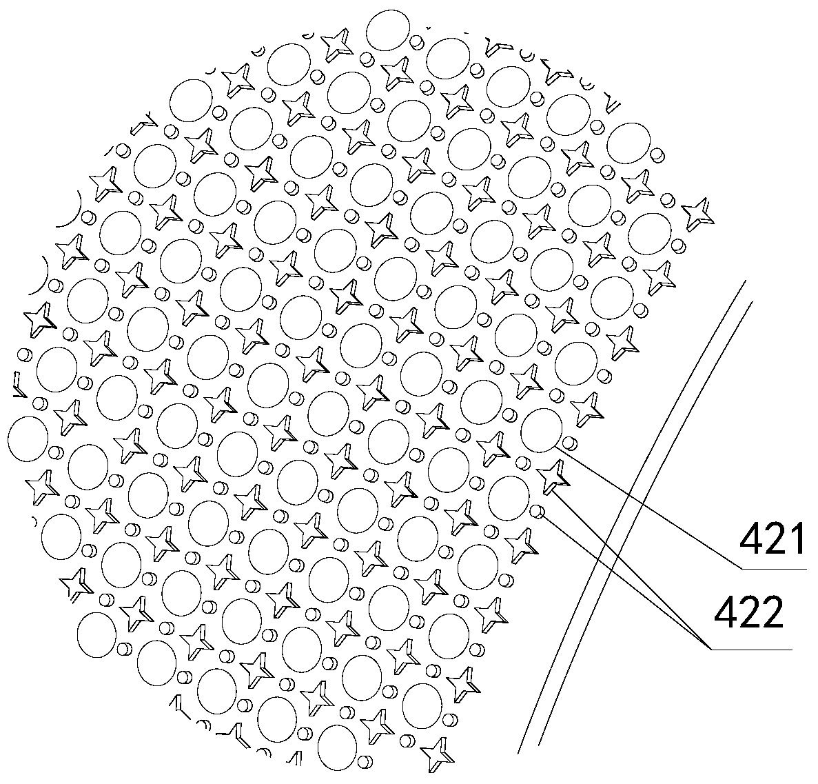 A composite nonwoven fabric and its manufacturing device