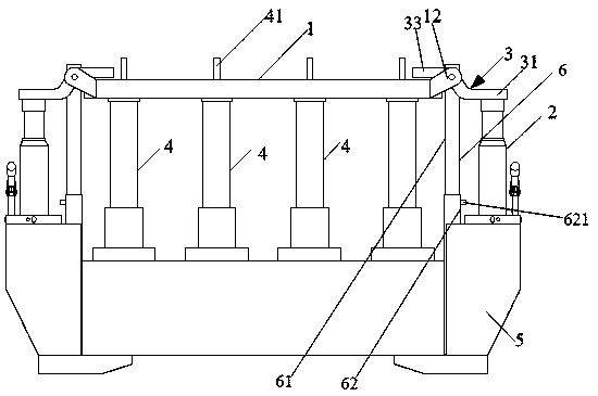 Pressure testing device and method of cooling wall of blast furnace