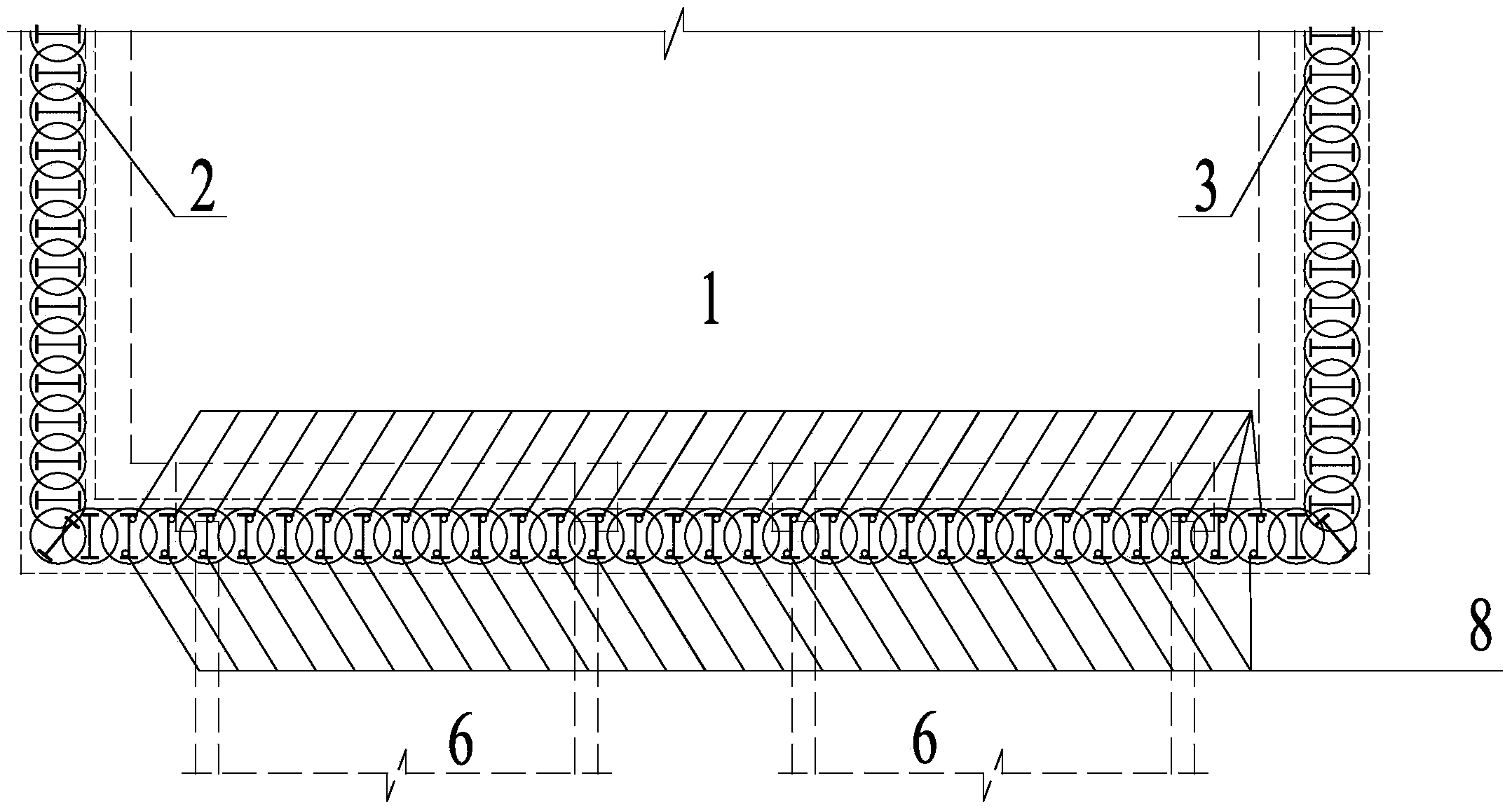 SMW pile shielding portal waterproof structure and construction method thereof