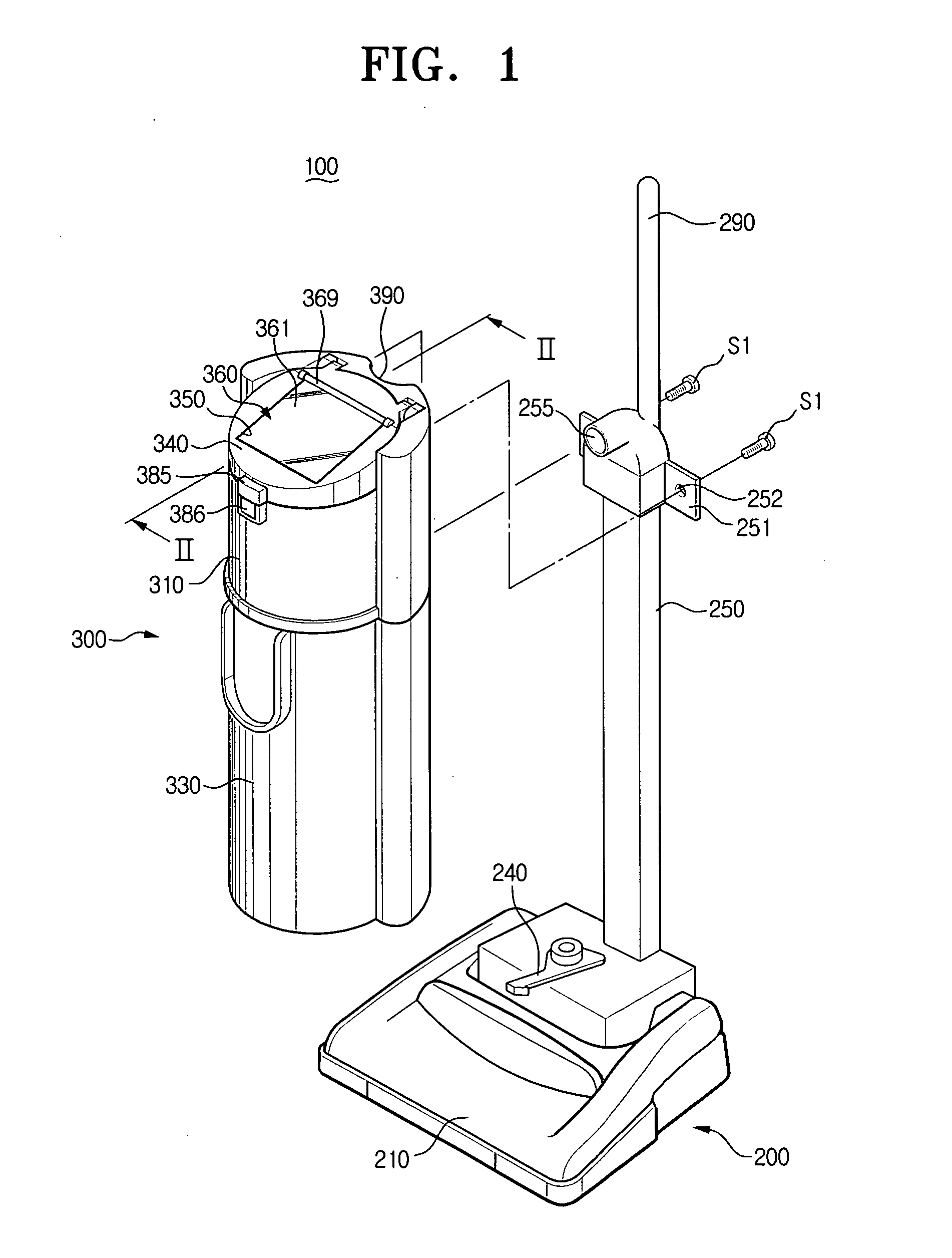 Cyclone dust-collecting device and vacuum cleaner having the same