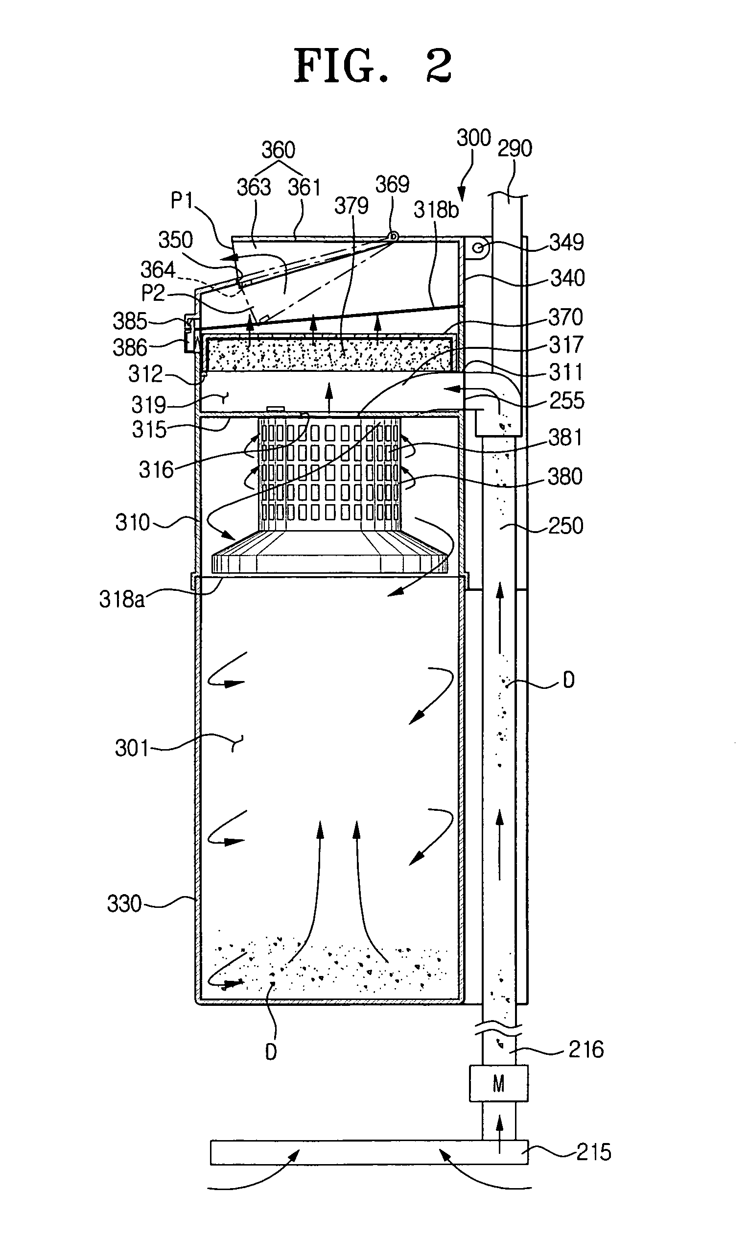 Cyclone dust-collecting device and vacuum cleaner having the same