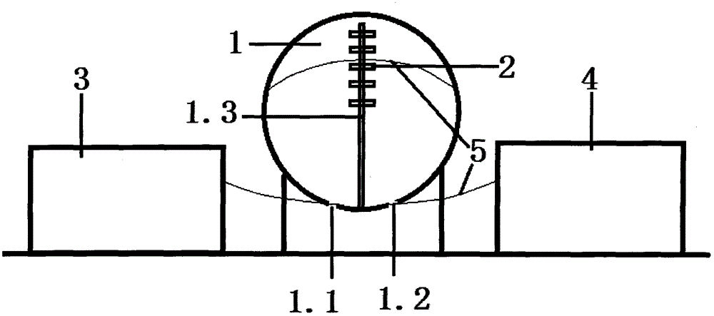 Induction device for speed adjusting of leveler