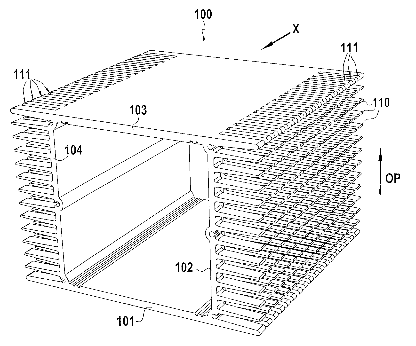 Multi-position housing made of metal extruded section member for manufacturing a waterproof power electronic device