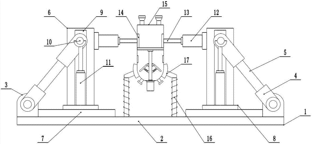 High-efficiency stirring and crushing device in reciprocating movement