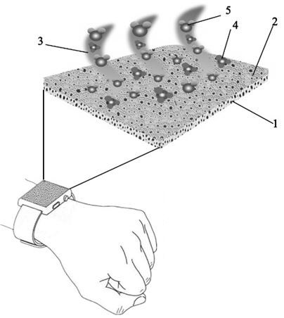 Preparation method and application of unilateral sensitive flexible film with micro-nano composite structure