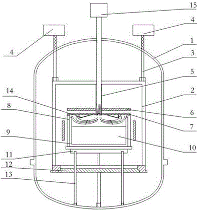Crucible furnace for preparing low-carbon low-oxygen silicon ingot