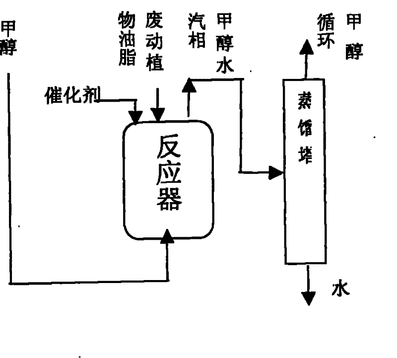 Method for preparing biological diesel oil from waste animals and plants grease