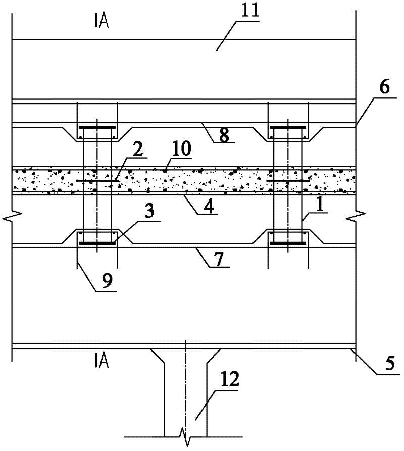 Support system of rear support removing type section steel-concrete double-enclosing-purlin foundation pit and construction method
