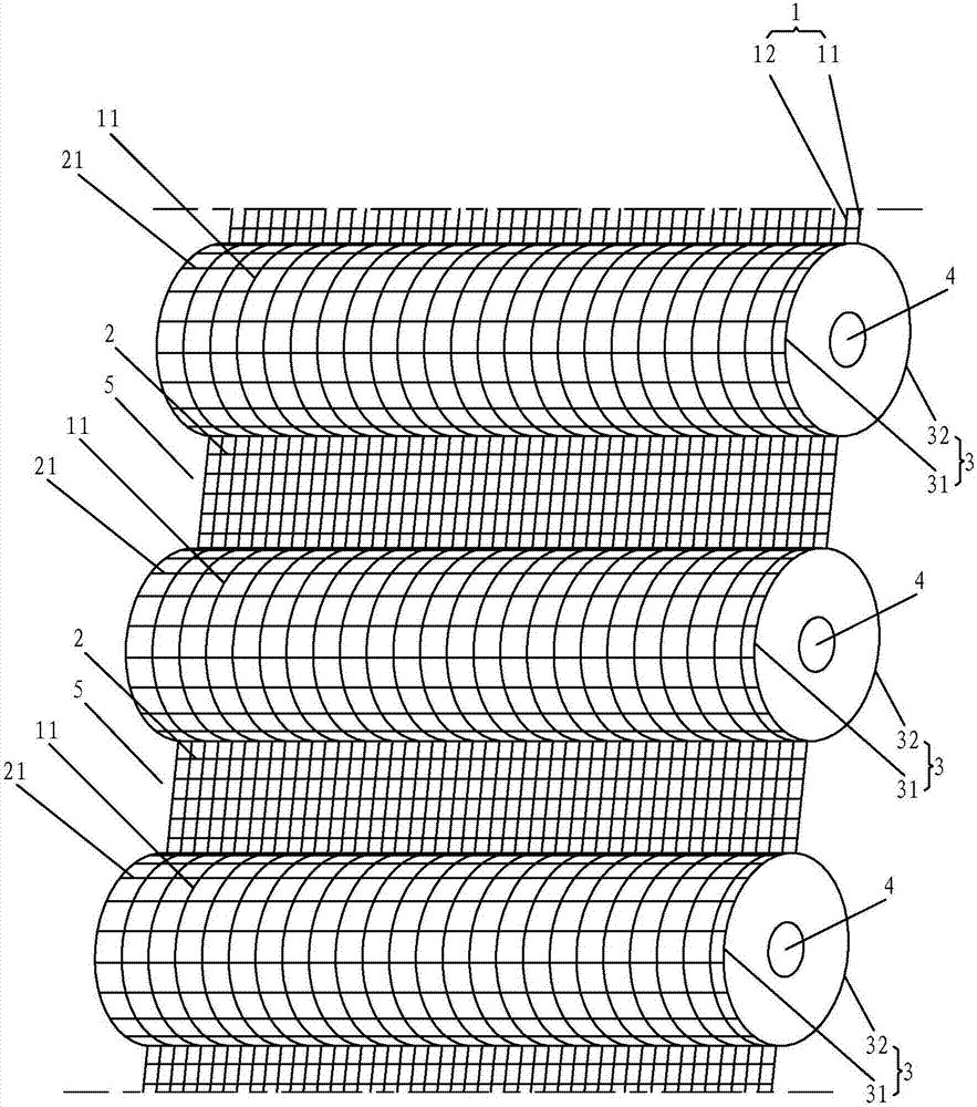 Third-dimensional tatting air layer suede fabric