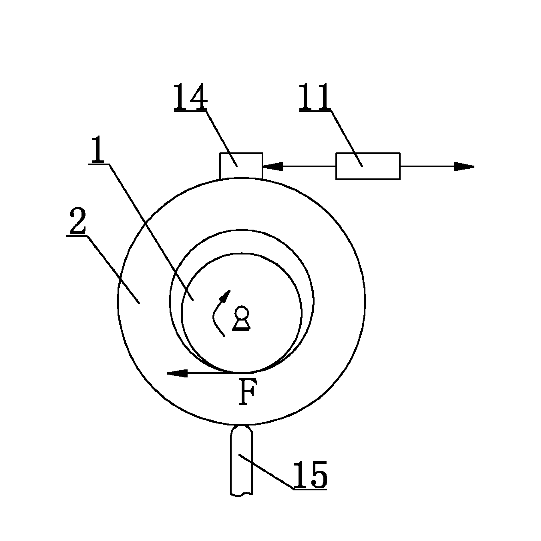 Test device of frictional characteristic of sliding bearing under middle and heavy radial load