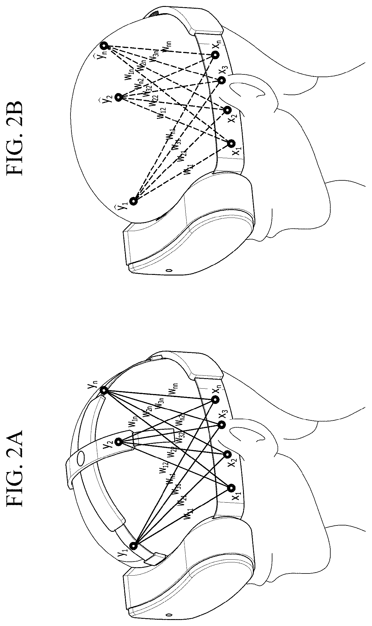 Method of recognizing user intention by estimating brain signals, and brain-computer interface apparatus based on head mounted display implementing the method