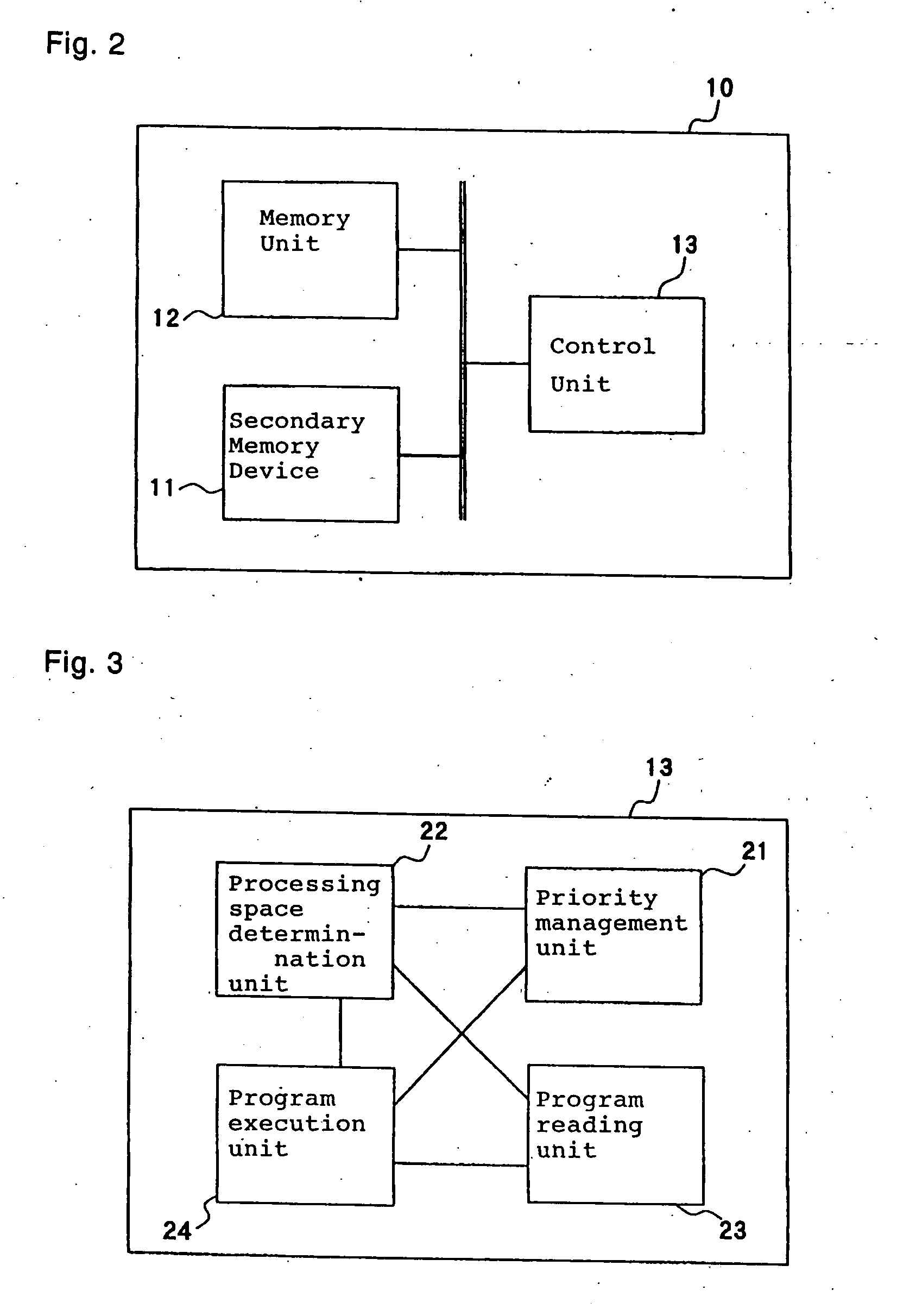 Information processor capable of using past processing space