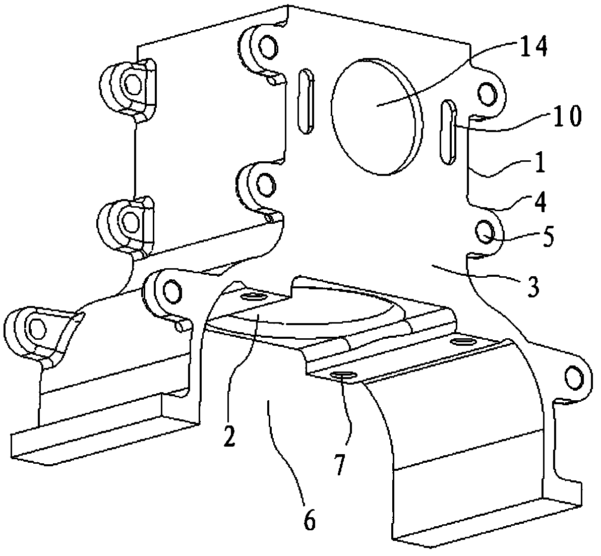 Split type cylinder body