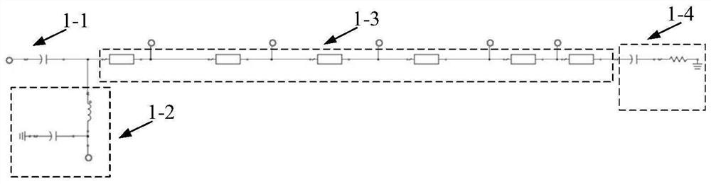 Traveling wave type cross-octave power amplifier for suppressing harmonic waves in working frequency band