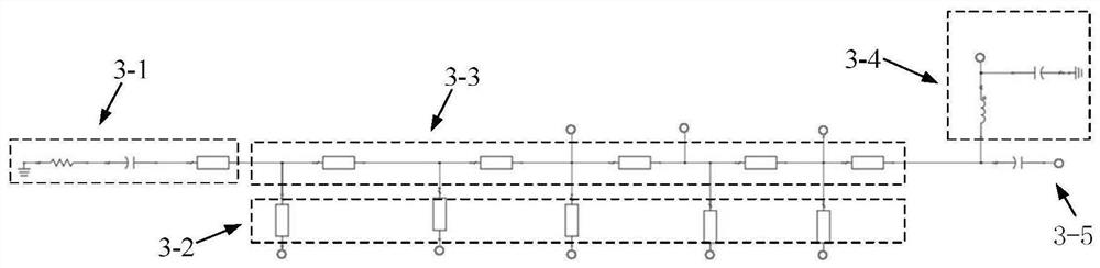 Traveling wave type cross-octave power amplifier for suppressing harmonic waves in working frequency band