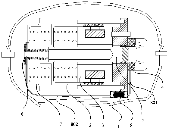 Linear compressor and refrigerant preheating method