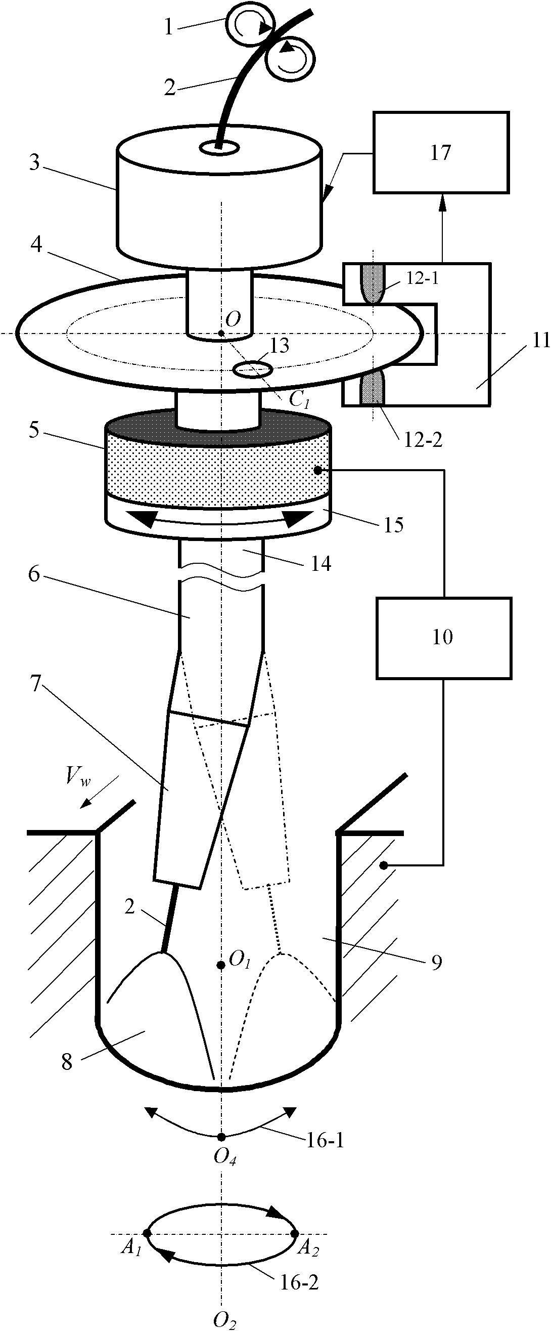 Control method and device for rocking arc narrow gap welding system