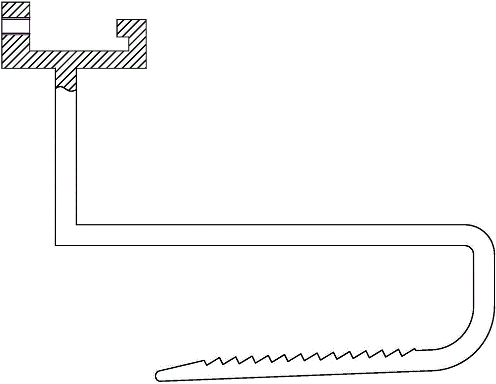 Fixed hook rack assembly for tile roof solar cell assembly