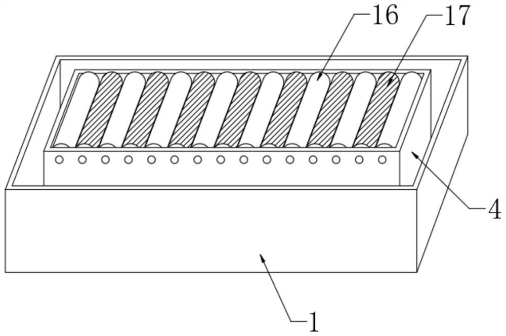 Pre-cleaning device for glass powder on surface of substrate glass