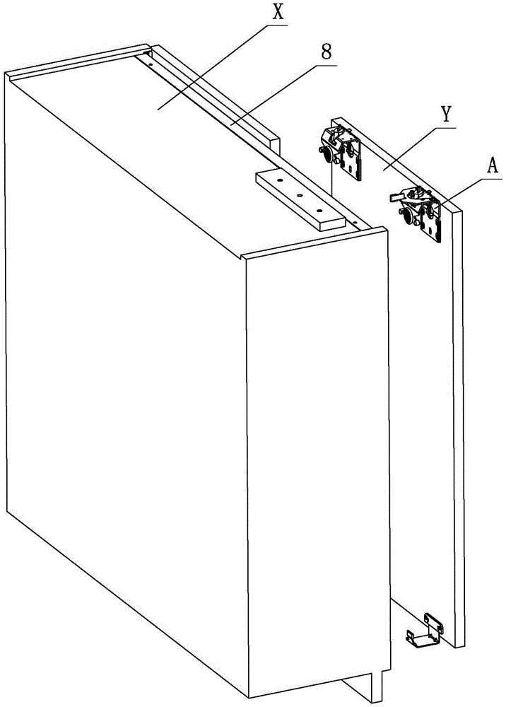 Drop-proof positioning mechanism for sliding door of furniture