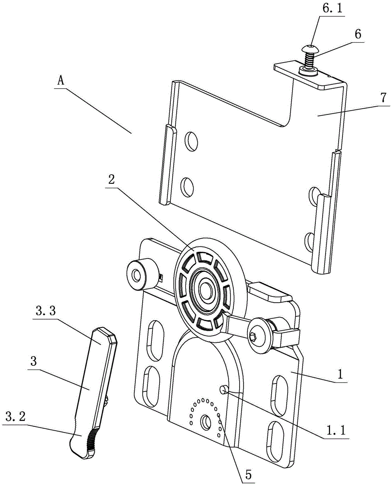 Drop-proof positioning mechanism for sliding door of furniture