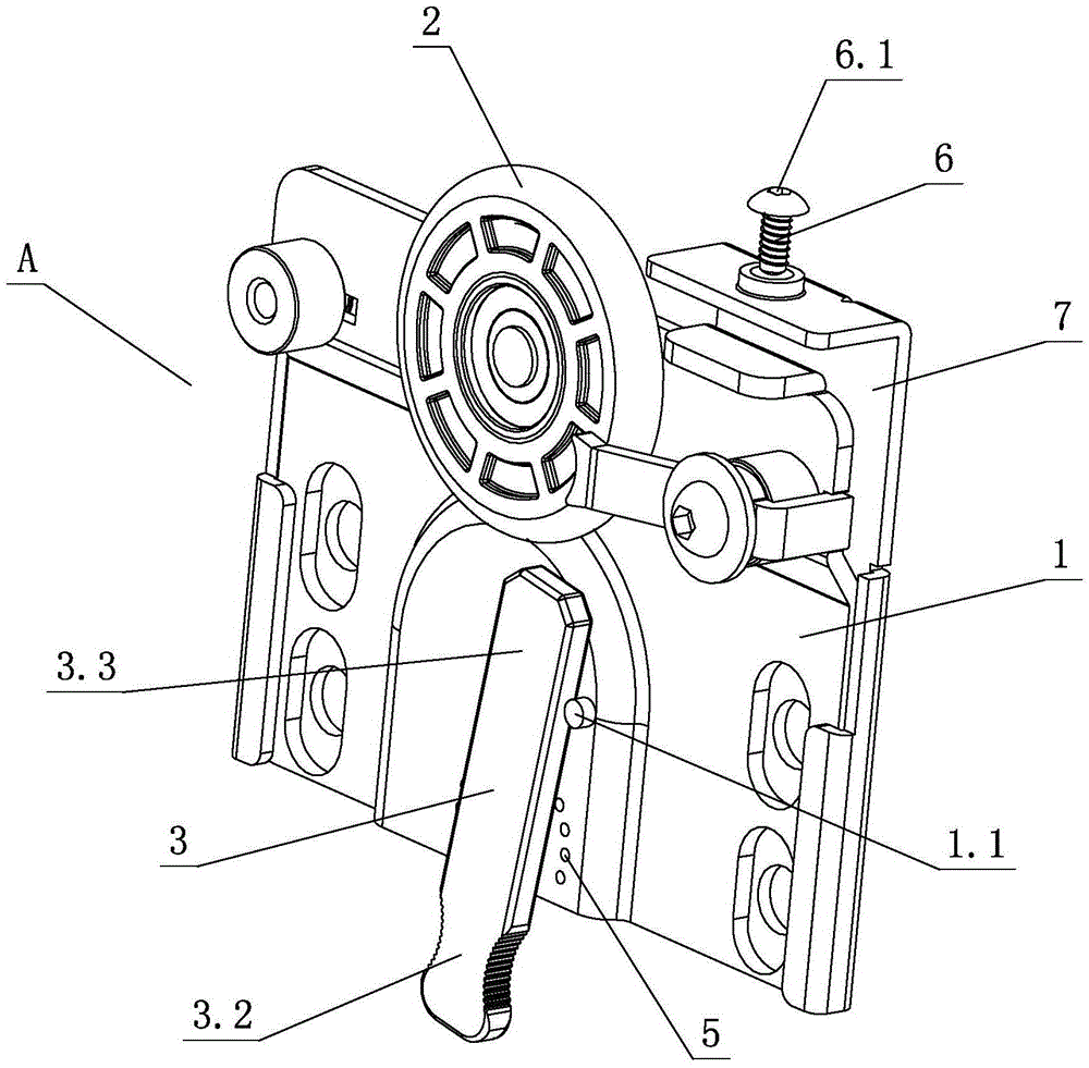 Drop-proof positioning mechanism for sliding door of furniture