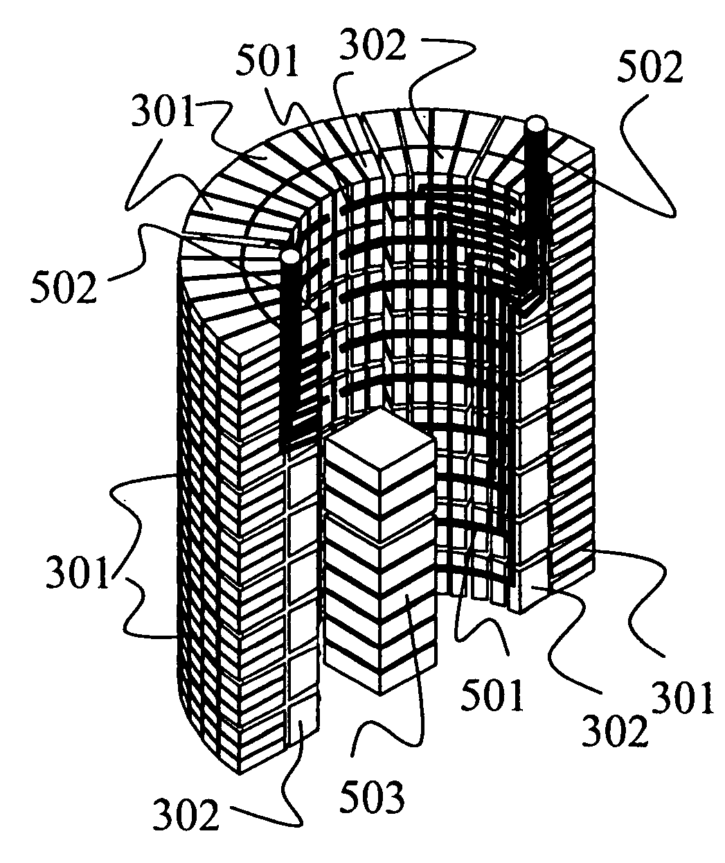 Rotating pulse forming network for shipboard operation of electromagnetic gun and capacitor module