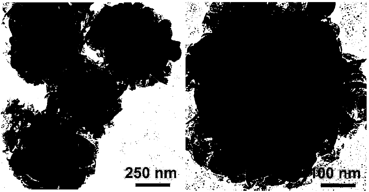 A kind of molybdenum disulfide/graphene hollow composite microsphere and preparation method thereof