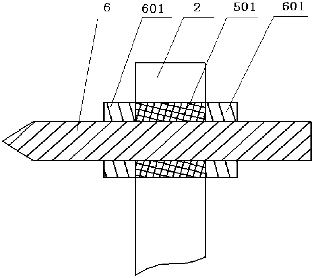 Fixing device used in transmission bench test