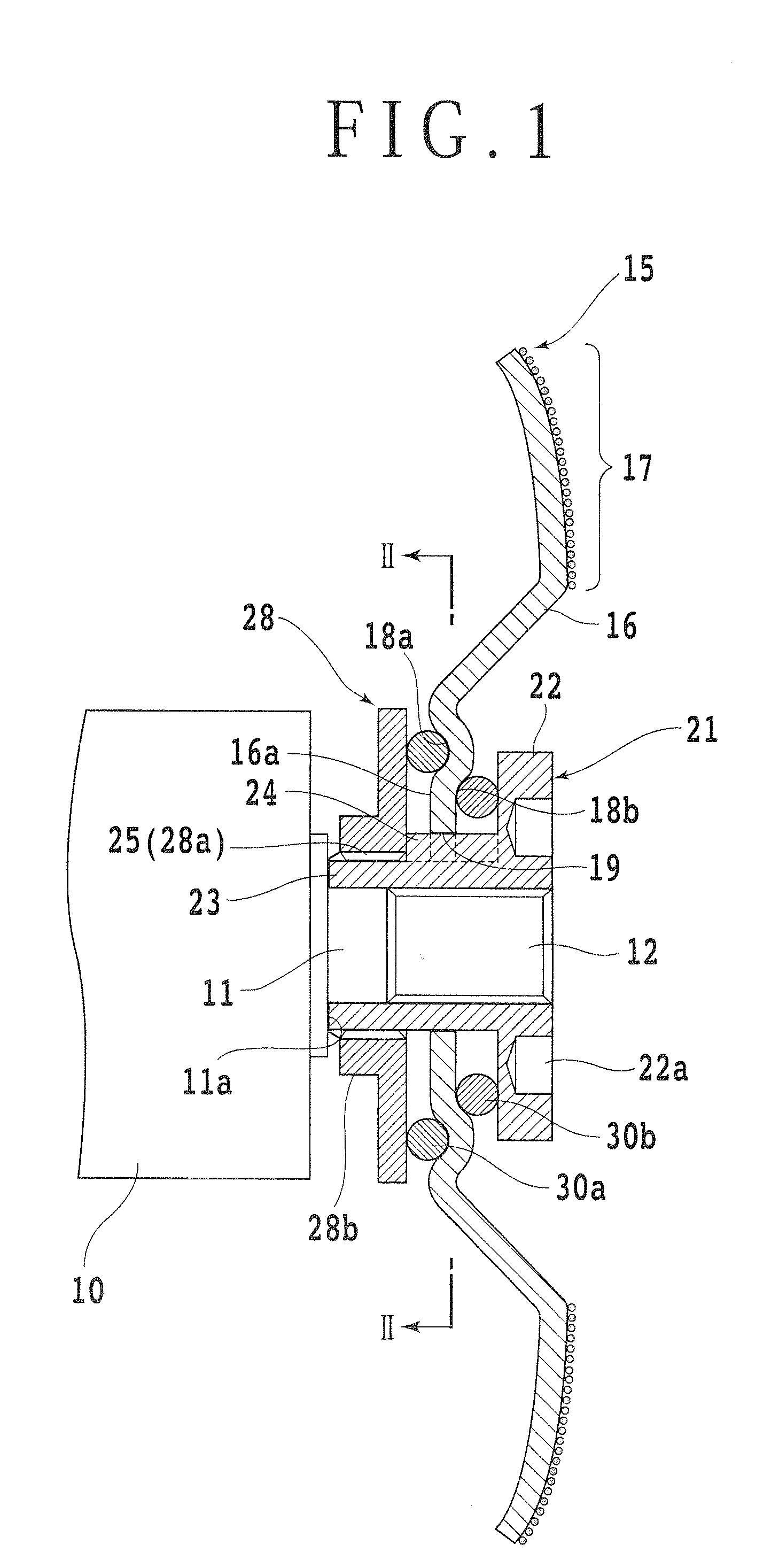 Mounting device for disk-shaped rotating tool